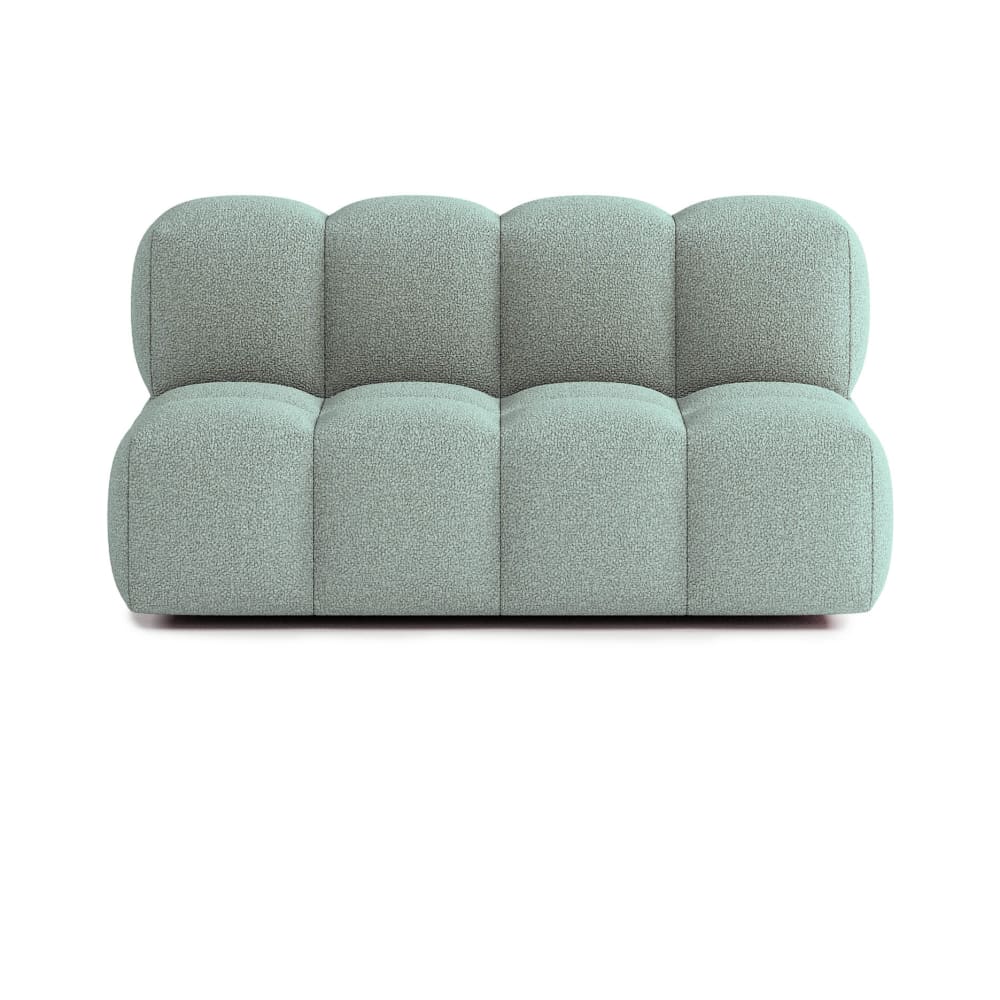 Canapé droit 3 places - tissu vert clair
