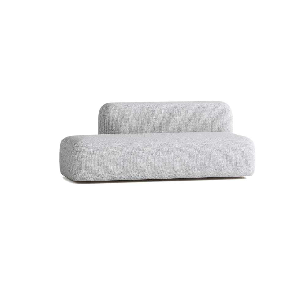 Canapé 2/3 places en tissu gris clair - Maisons du Monde