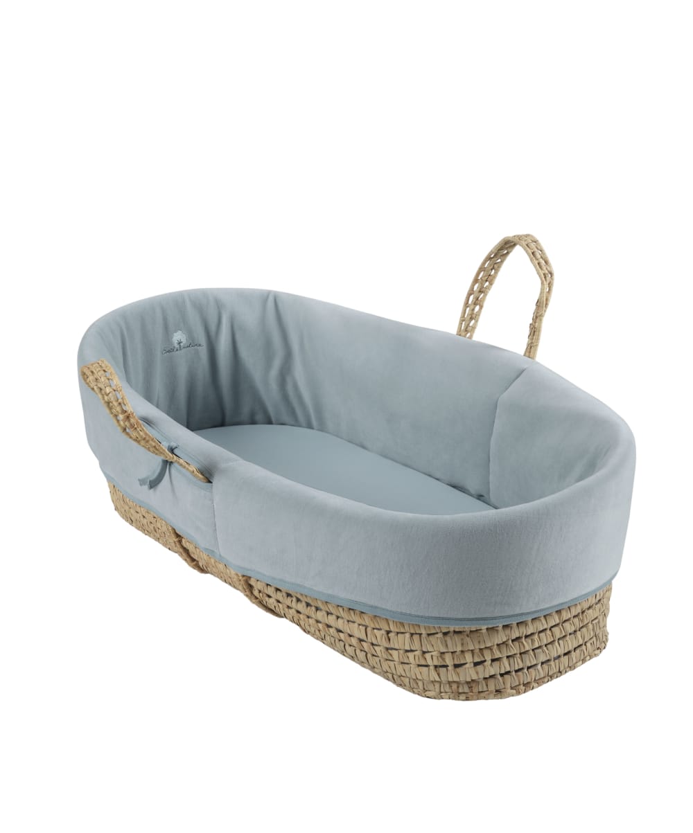 Eveil et Nature Babykörbchen Bio-Baumwolle 0-6 Monate GRÜN Öko-Tex Zertifikat BAUMWOLLE Baby