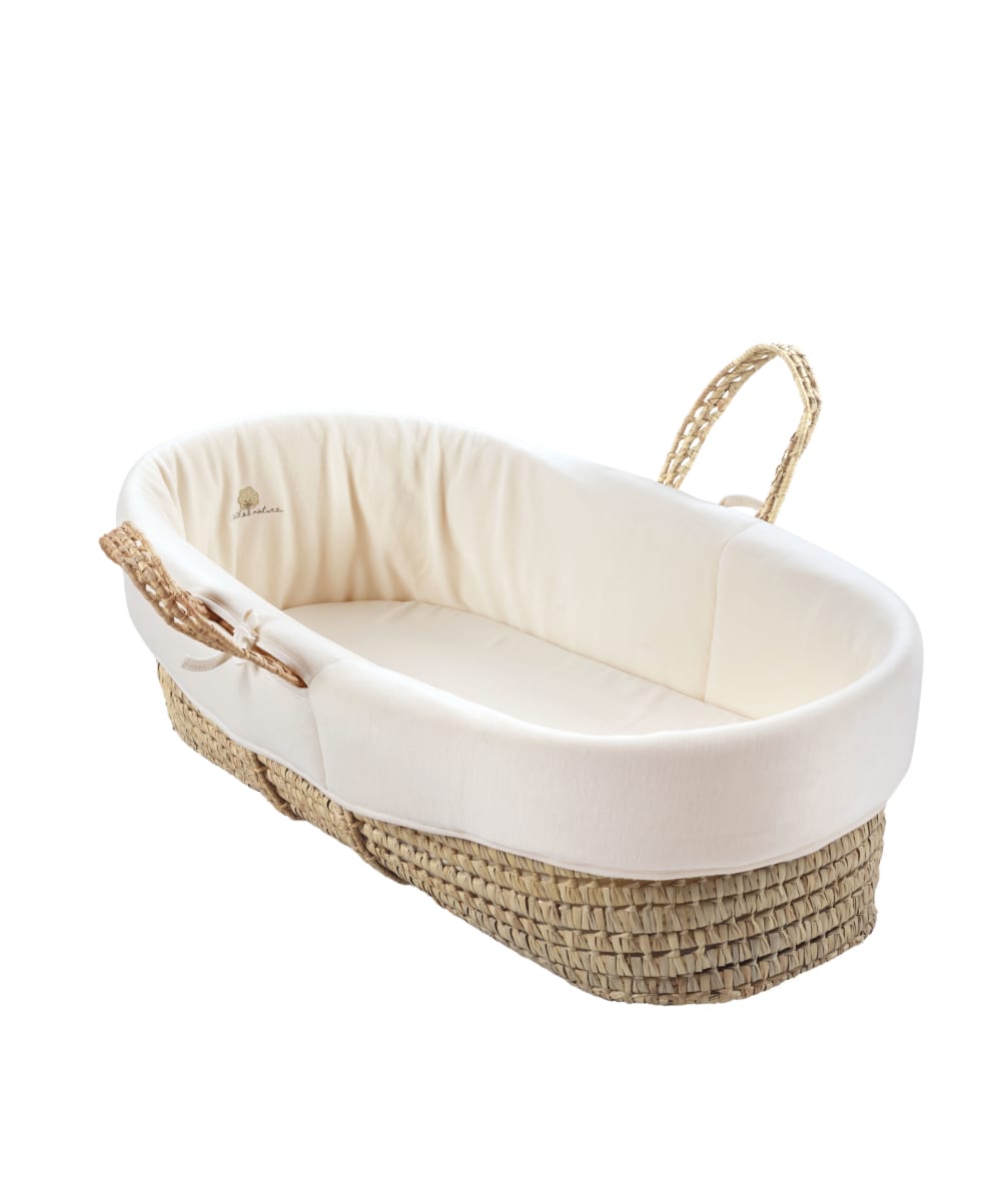 Eveil et Nature Babykörbchen Bio-Baumwolle 0-6 Monate BEIGE Öko-Tex Zertifikat BAUMWOLLE Baby