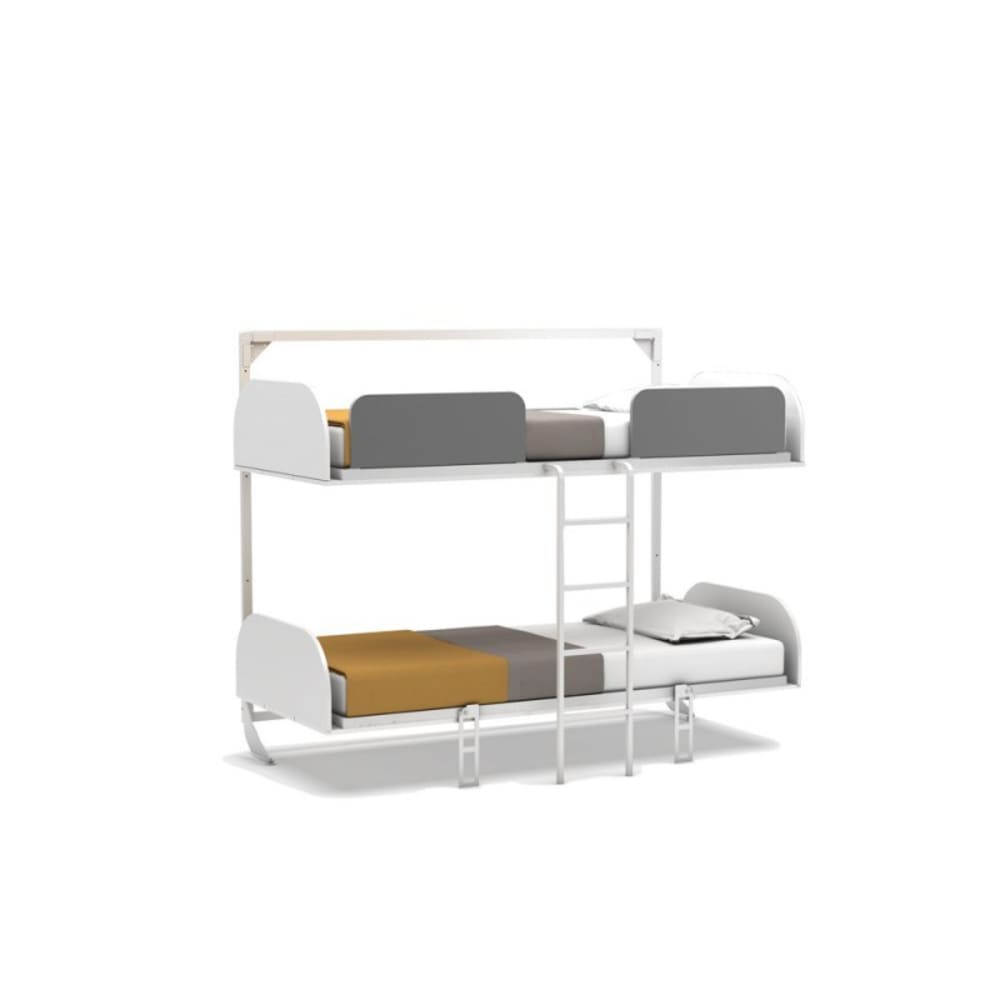 MueMue Etagenbett klappbar weiß 90x200/90x200cm Spanplatte Baby