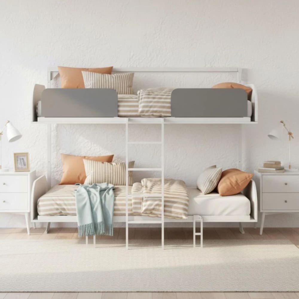 Etagenbett klappbar weiß 90x200/90x200cm - Maisons Du Monde