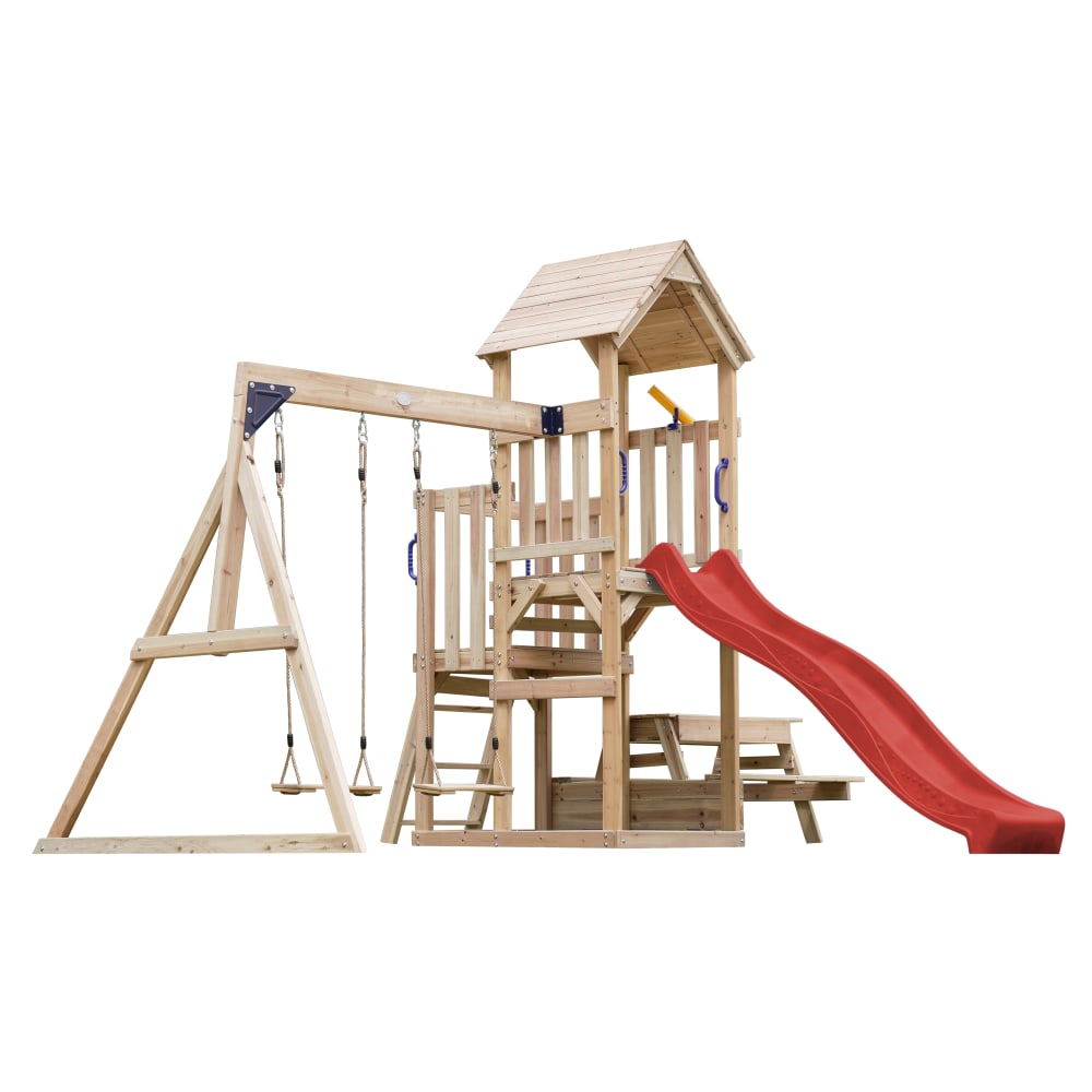 Aire de jeux avec toboggan,