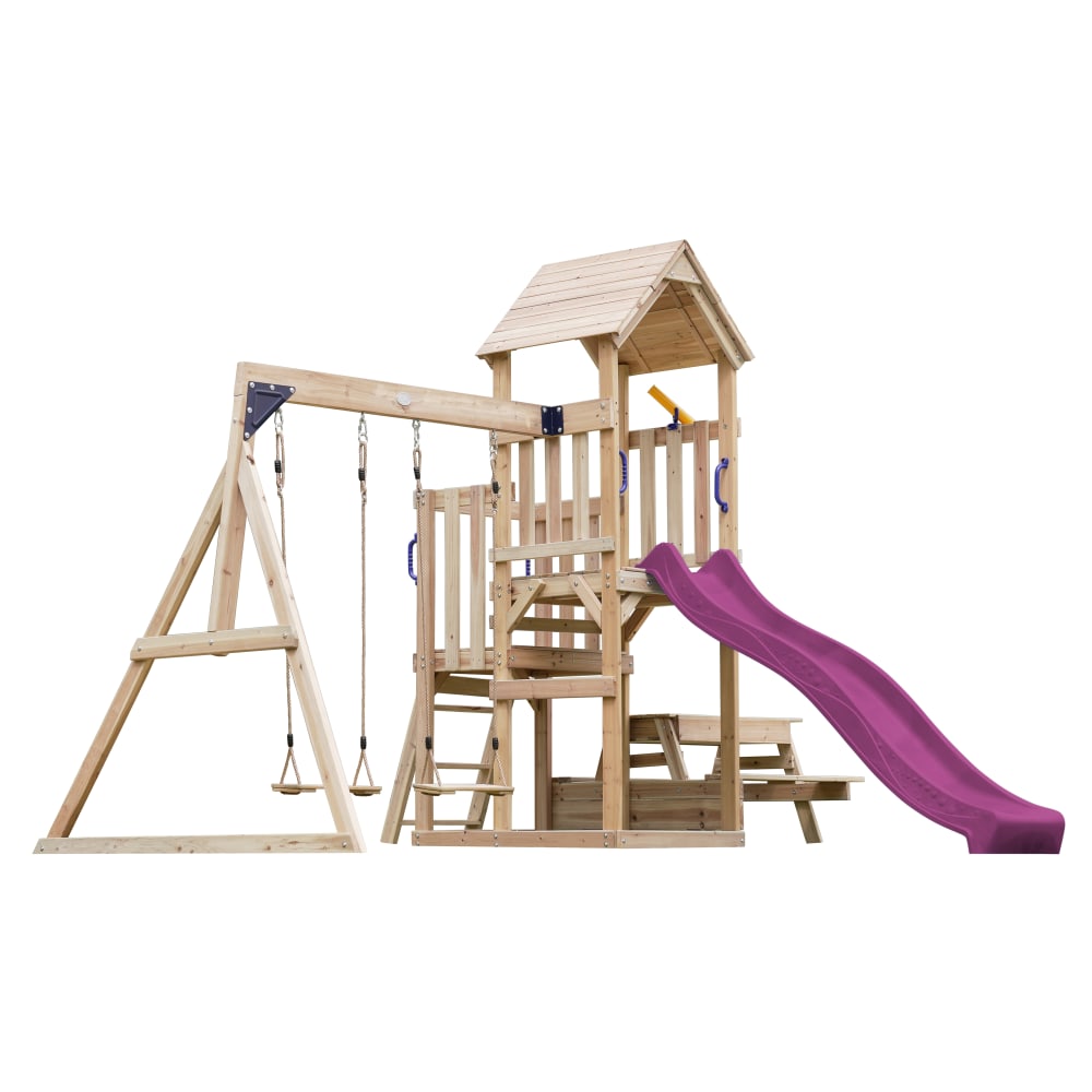 Aire de jeux avec toboggan,