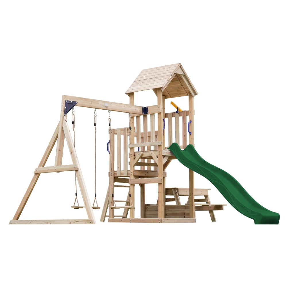 Aire de jeux avec toboggan,