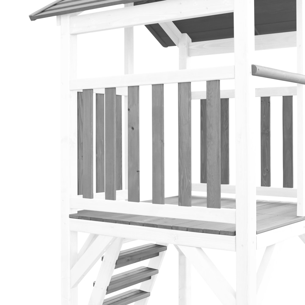 Spielturm mit grüner Rutsche, Summer Nestschaukel, Holz,