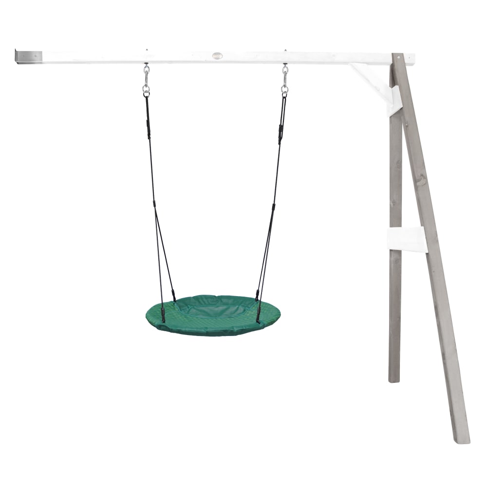 Axi Schaukel aus FSC Holz - Nestschaukel 100 cm, grau/weiß style modern - Holz