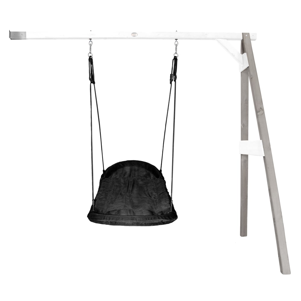 Axi Schaukel aus FSC Holz- Nestschaukel für den Garten, grau/weiß style modern - Holz