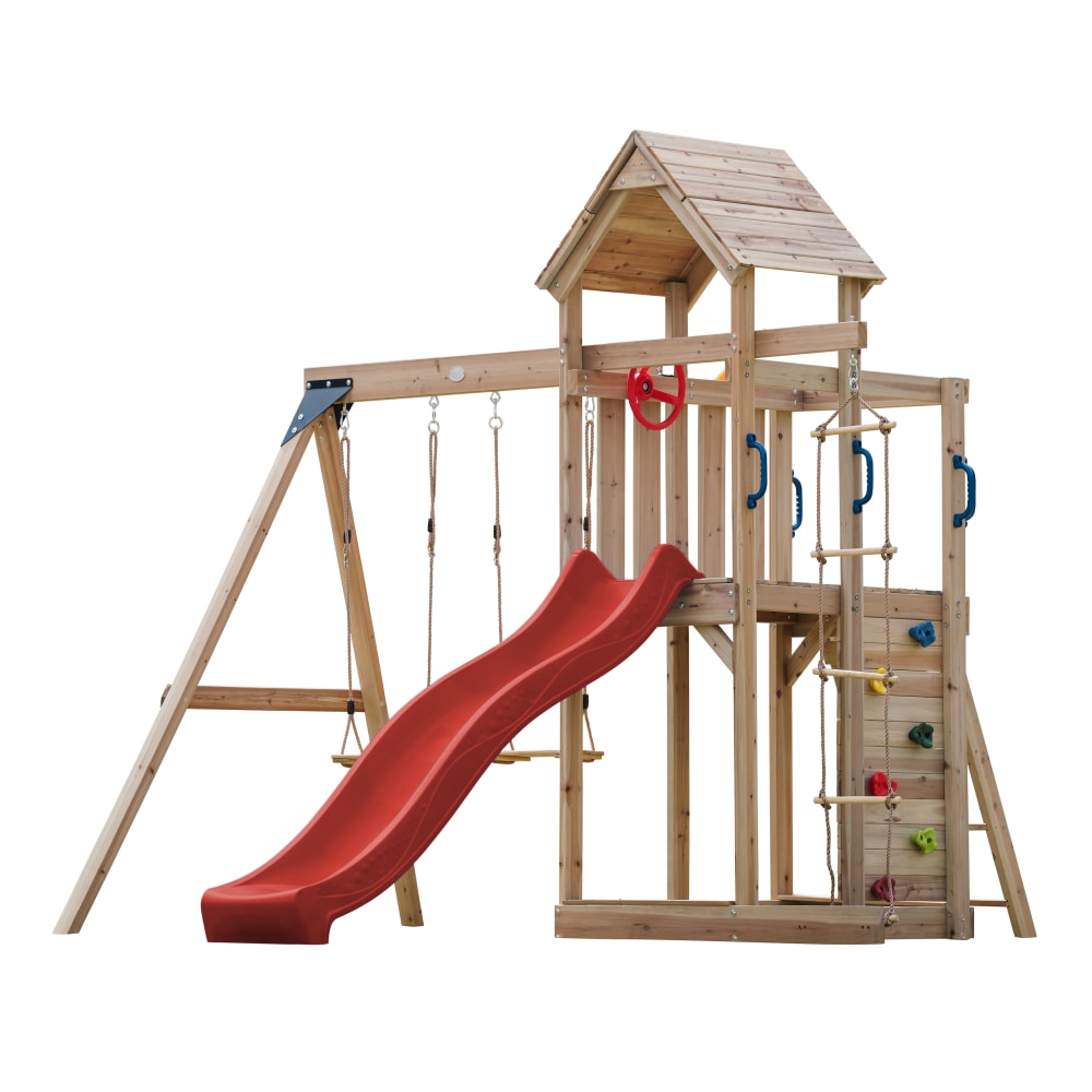 Aire de jeux avec toboggan,