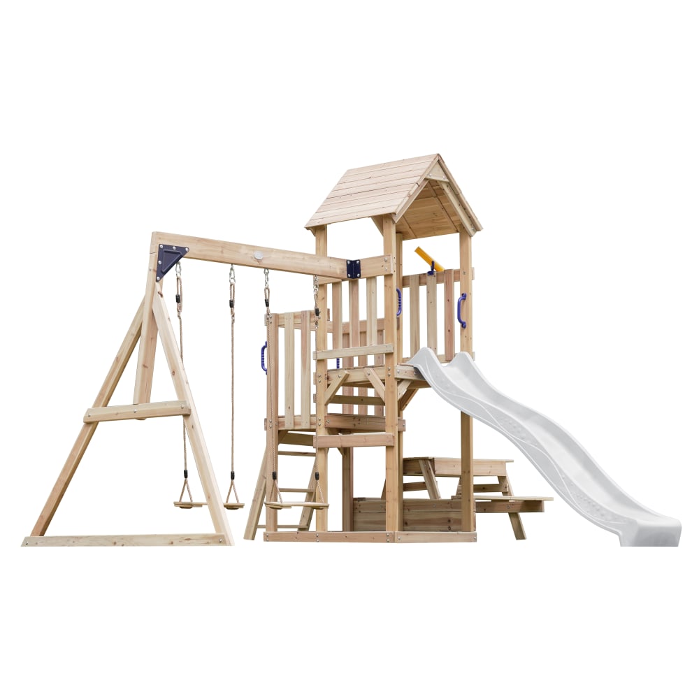 Aire de jeux avec toboggan,