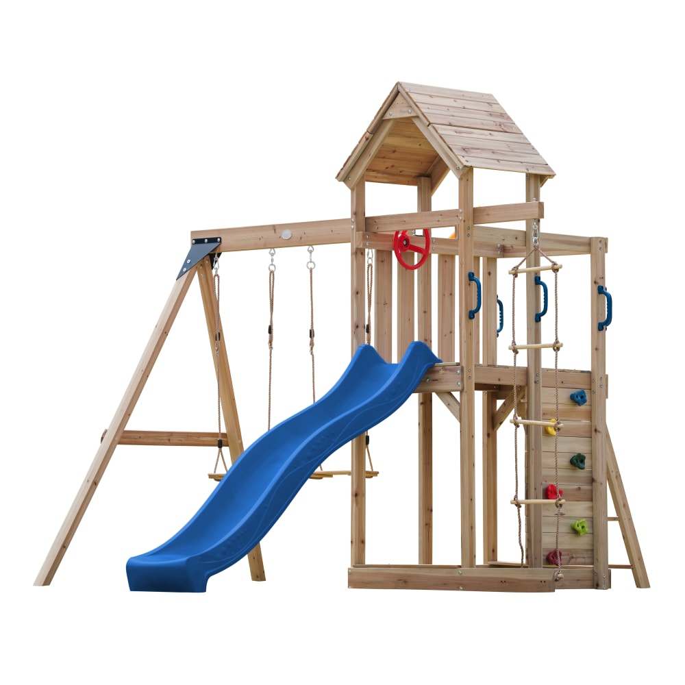 Aire de jeux avec toboggan,