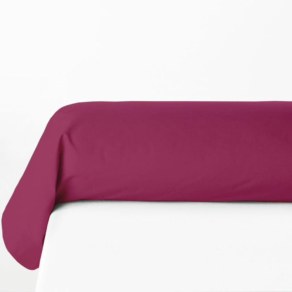 Lot de 2 taies de traversin 100% coton - Fushia - 85x185 cm - Maisons du Monde
