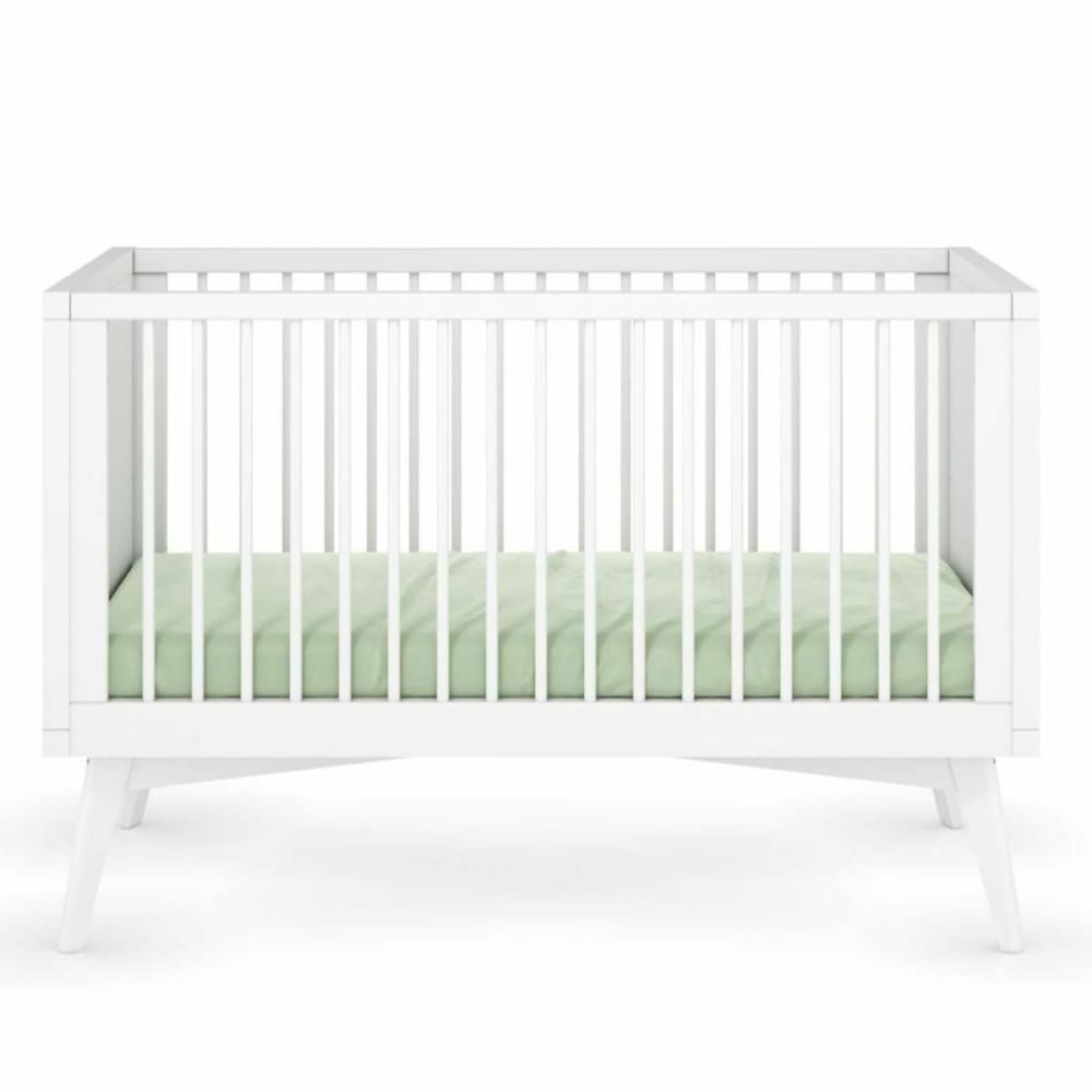 Chambre complète Montessori bébé bois massif blanc 70x140 cm