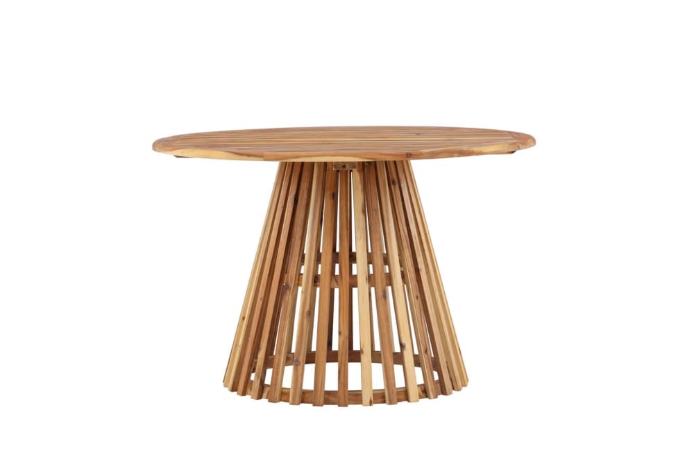 Table à manger d'extérieur ronde en acacia 120cm