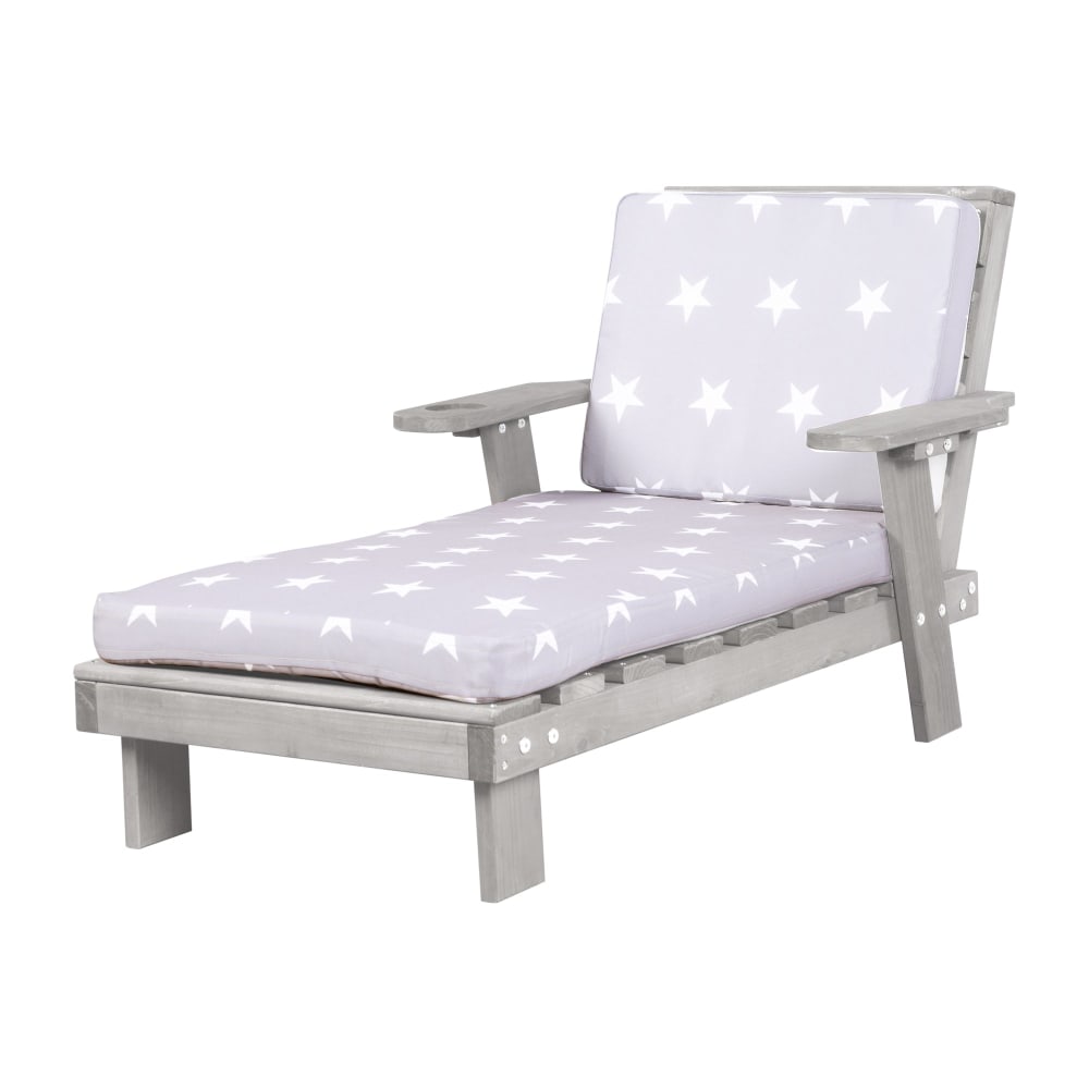 Chaise longue pour enfants avec coussin d'assise
