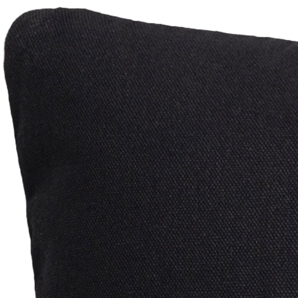 Coussin en coton noir 40x40cm — vue 4