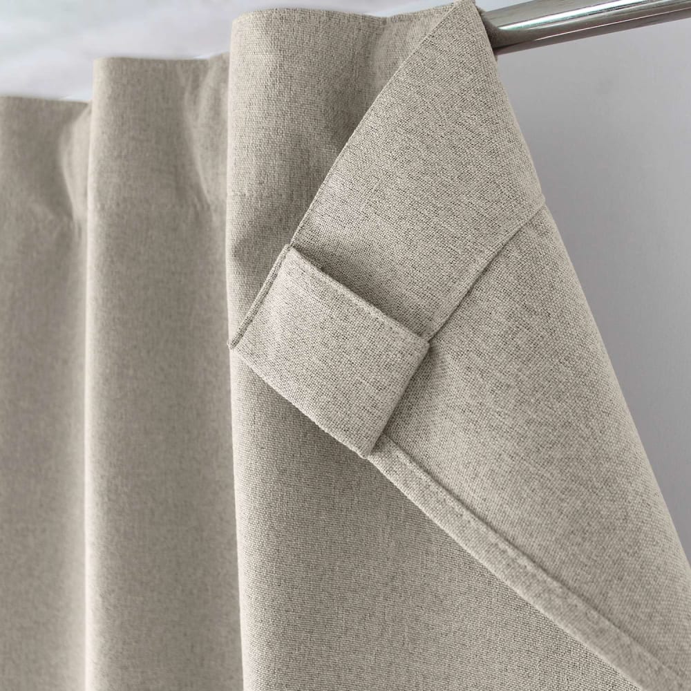 Rideau total occultant beige 140 x 240 cm — vue 4