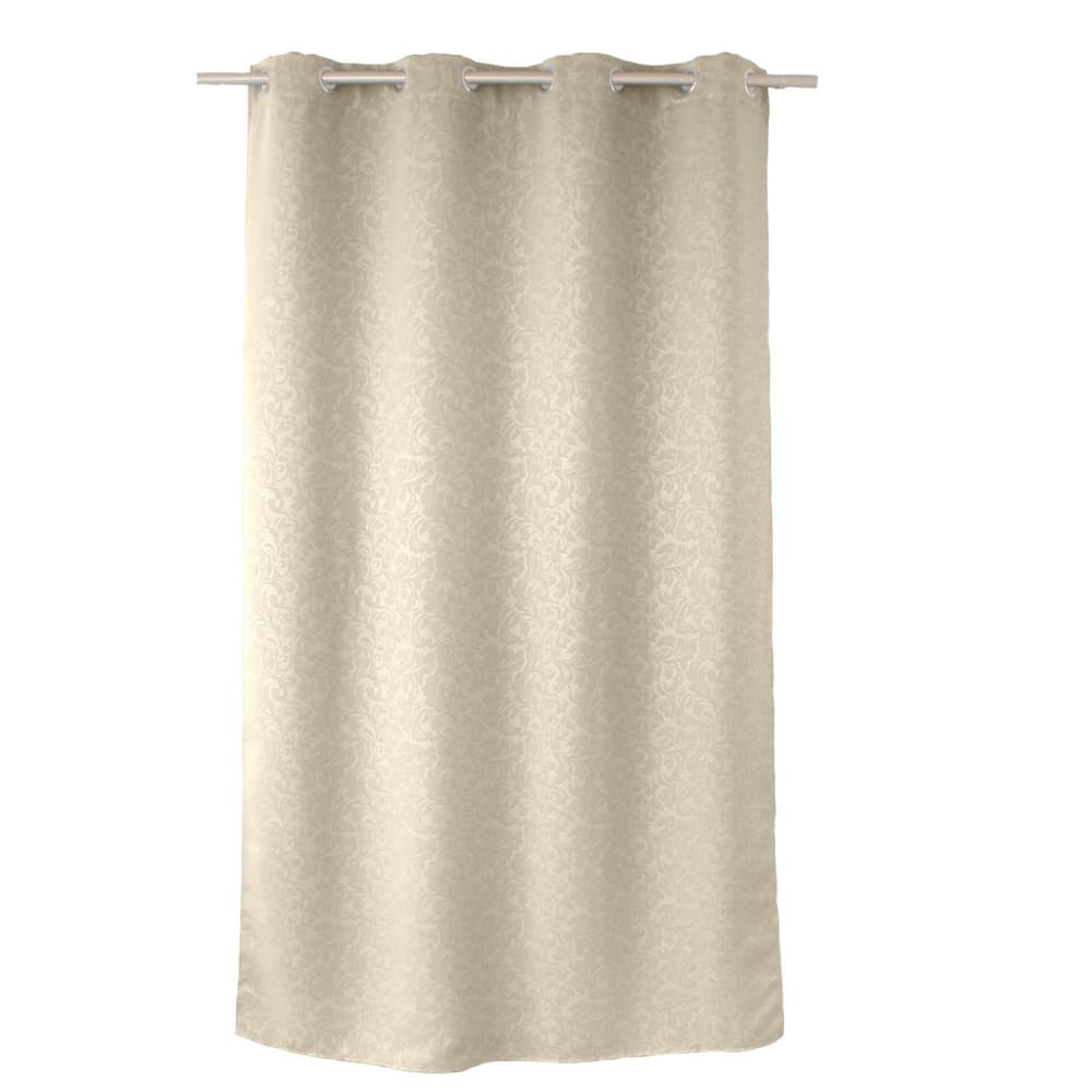 Rideau occultant frappé ivoire 140 x 240 cm - Maisons du Monde