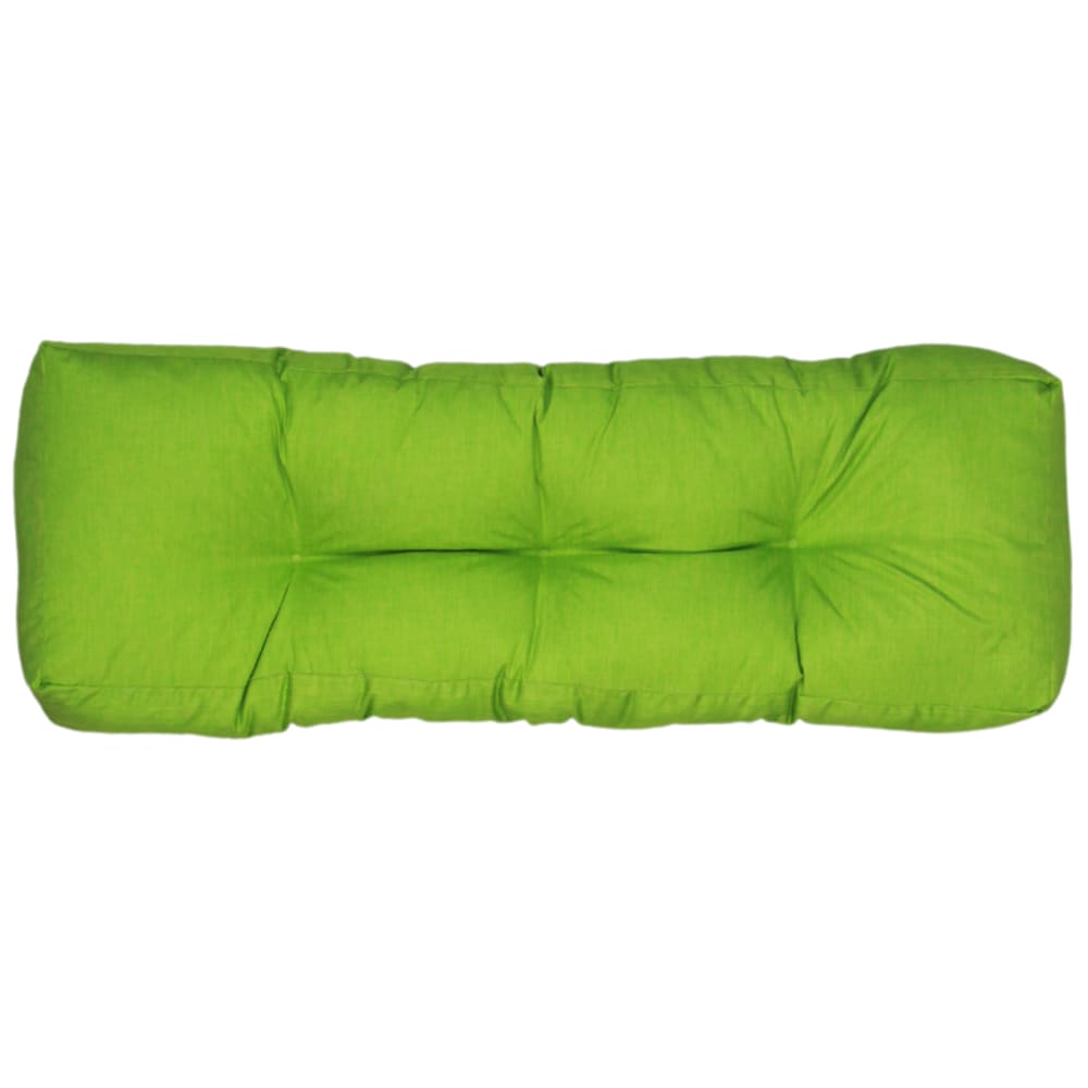 Coussins palette dossier en polyester 120x40x15 cm vert