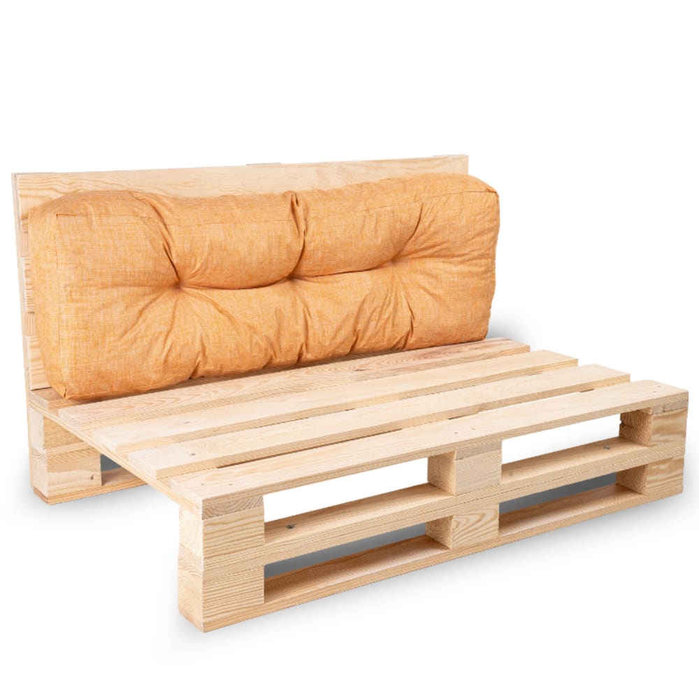 Coussins palette dossier en polyester 120x40x15 cm orange - Maisons du Monde