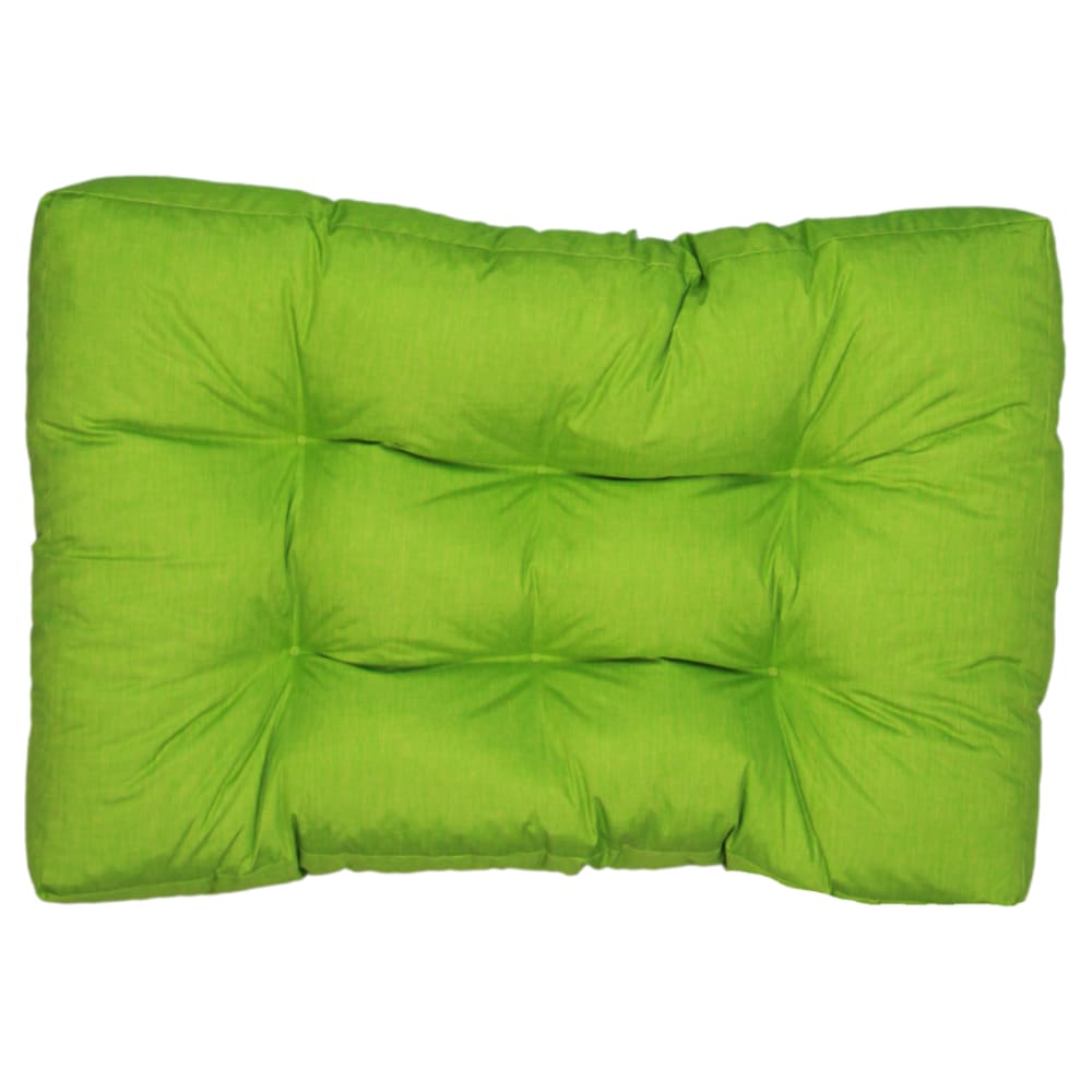 Coussins palette assise en polyester 120x80x15 cm vert