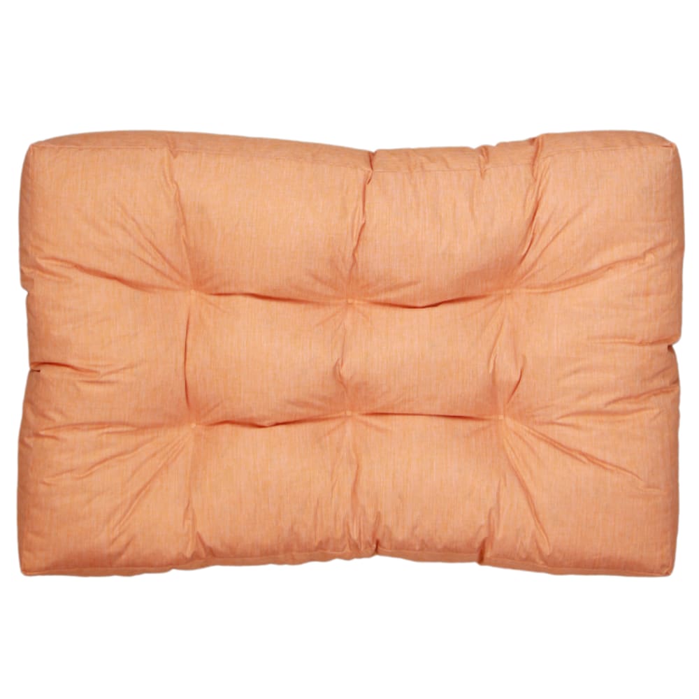 Coussins palette assise en polyester 120x80x15 cm orange
