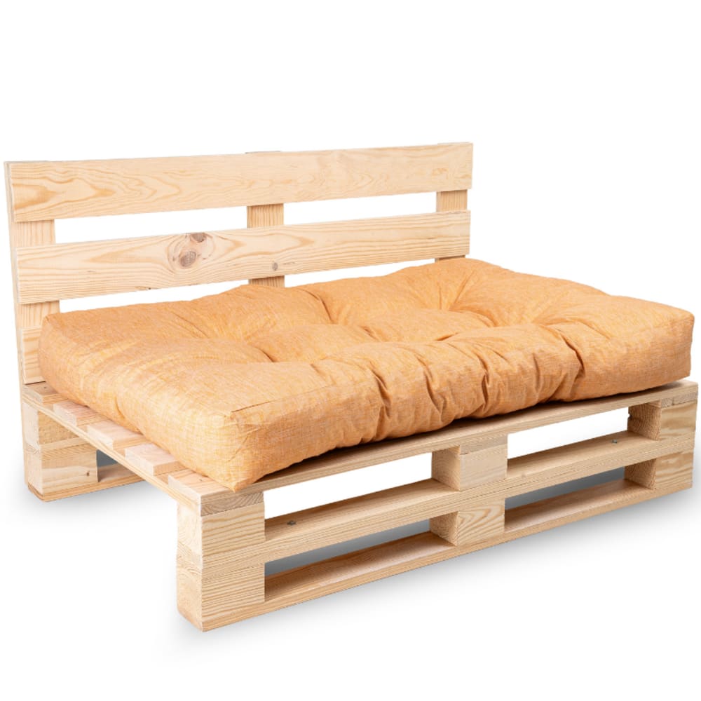 Coussins palette assise en polyester 120x80x15 cm orange - Maisons du Monde