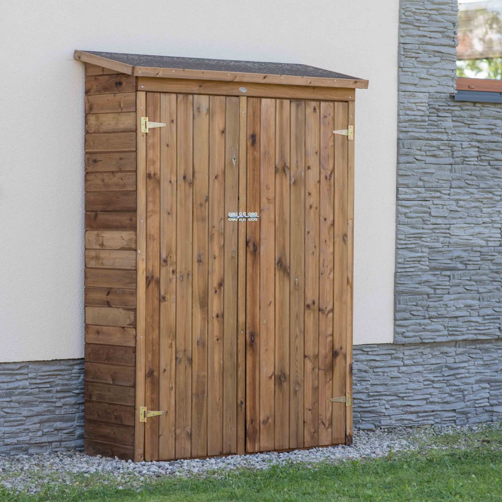Meuble de rangement jardin en bois , marron, 131 x 180 cm - Maisons du Monde