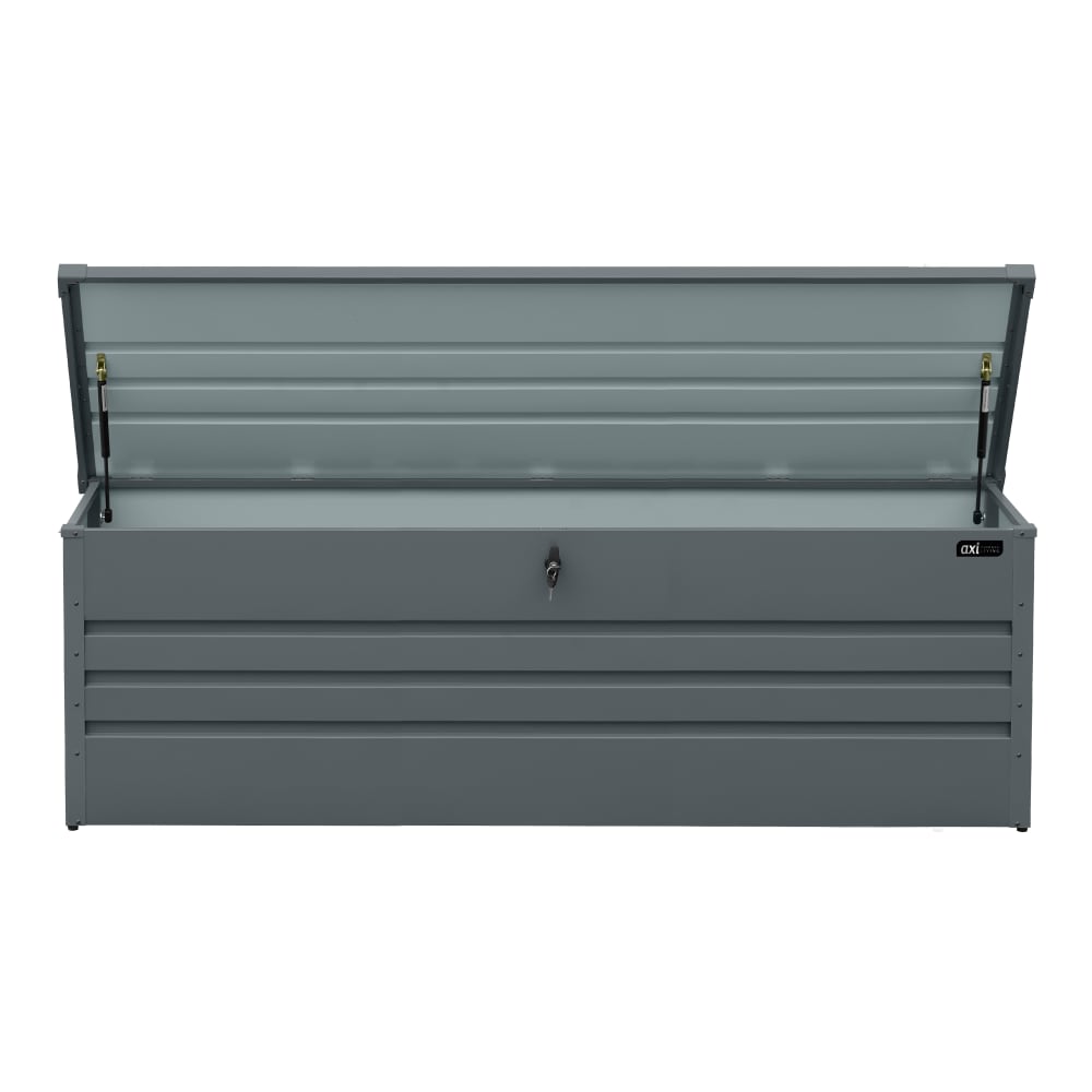 Gartenbox aus Metall mit Boden & Schloss 185x82x75cm, 1000L,