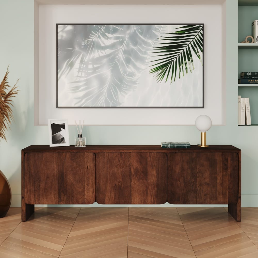 TV-Möbel aus Mangoholz mit 3 Türen 150 cm - Maisons Du Monde
