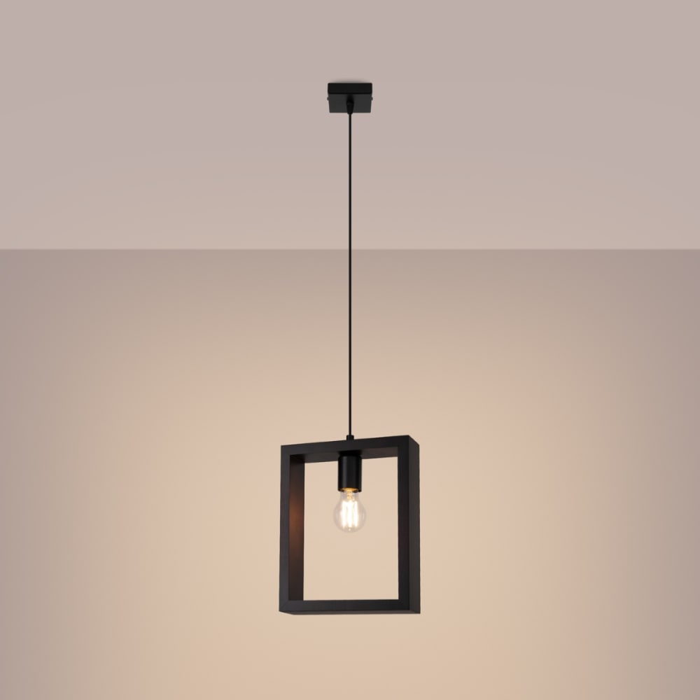 Suspension Acier Wengé E27 1 Aries — vue 4