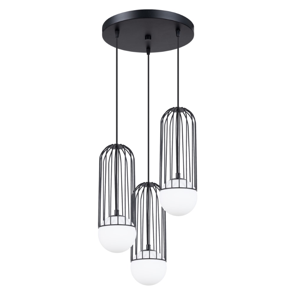 Sollux Lighting Pendelleuchten aus Stahl in Schwarz style classic chic Schwarz Stahl