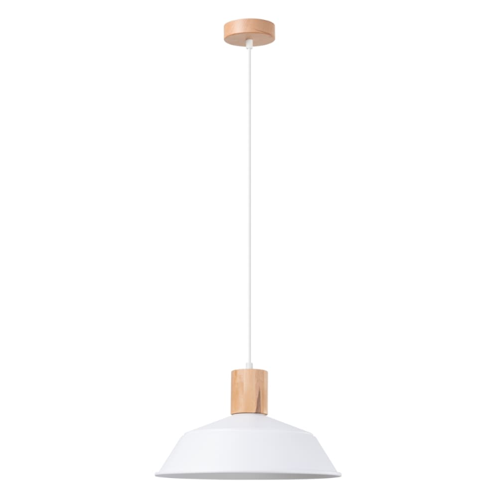 Suspension Acier Blanc E27 1 Fano