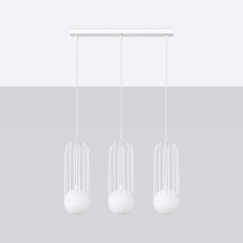 Suspension Acier Blanc G9 3 Brina — vue 3