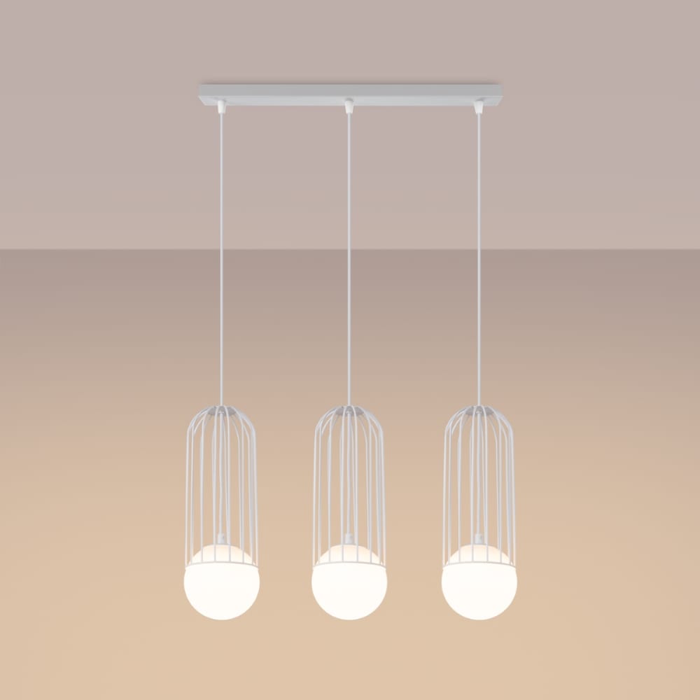 Suspension Acier Blanc G9 3 Brina — vue 4
