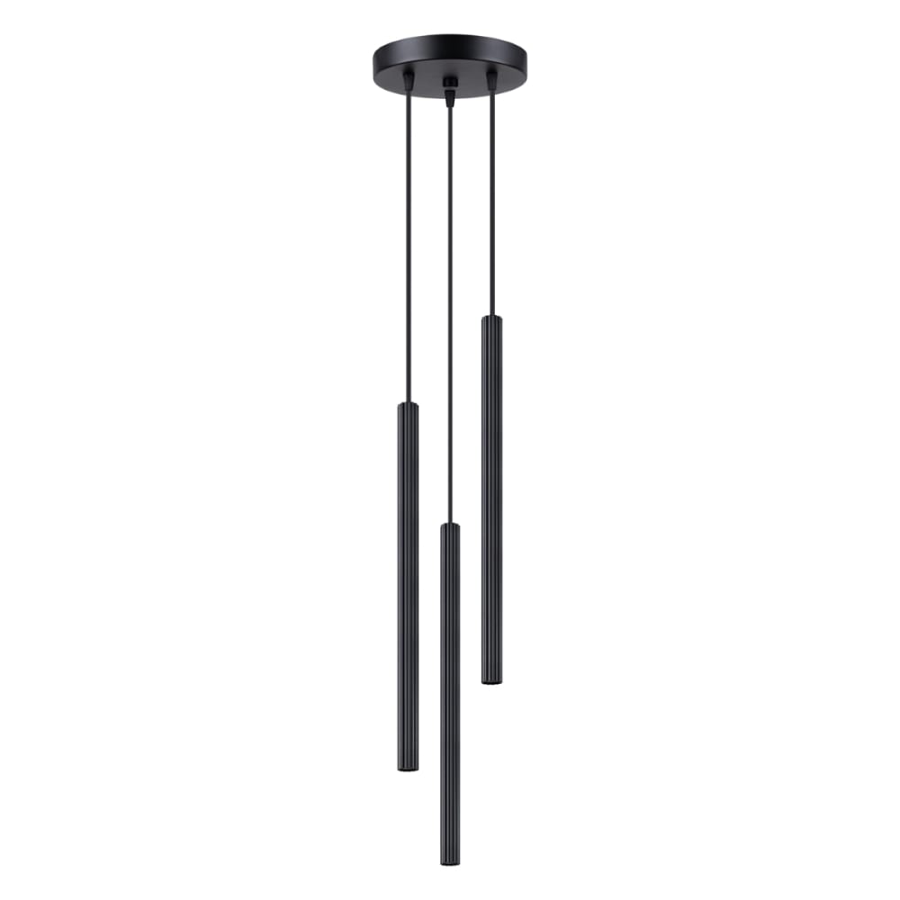 lampara de techo negro acero alt 120