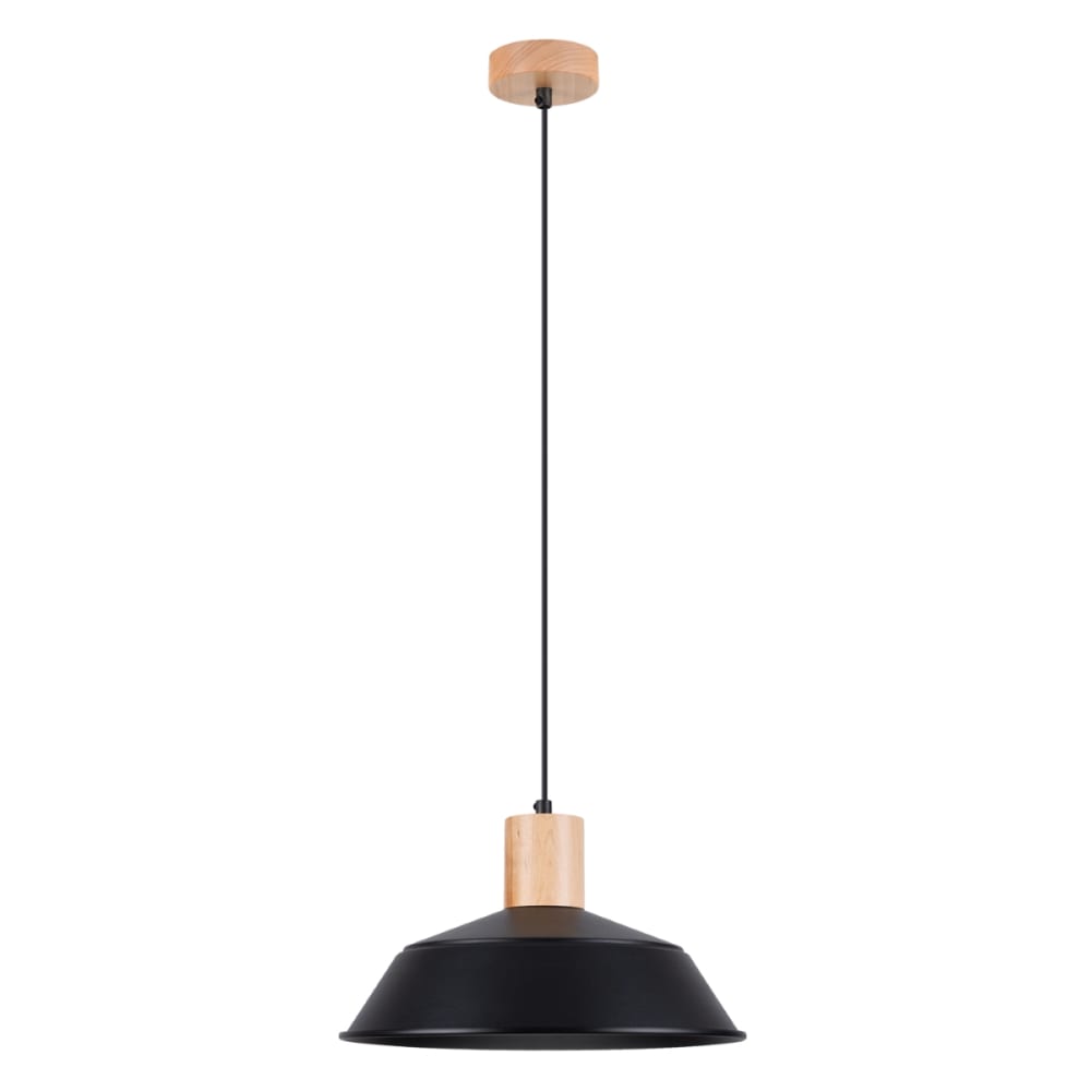 Suspension Acier Noir E27 1 Fano