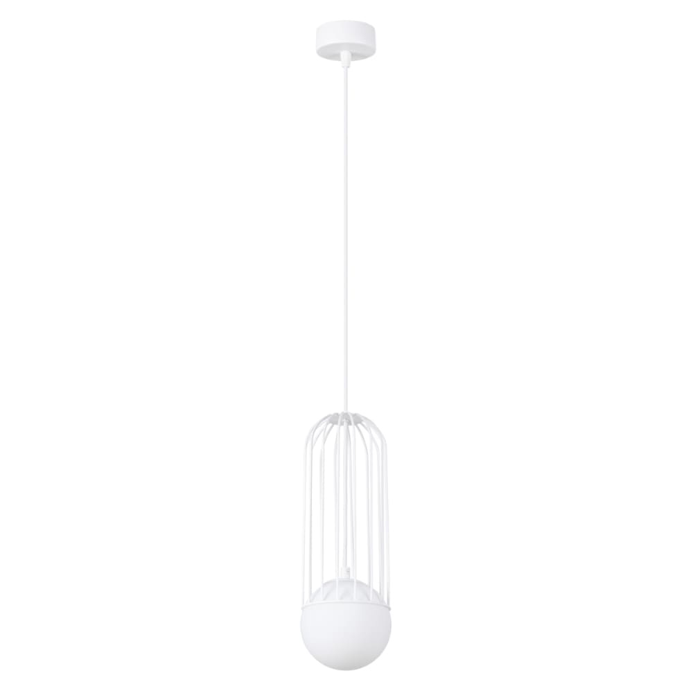 Sollux Lighting Pendelleuchten aus Stahl, Höhe 115, Weiß style classic chic Weiß Stahl
