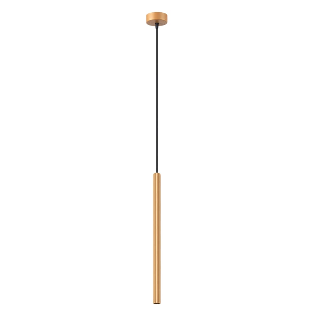 Pendentif acier l'or H 120 cm