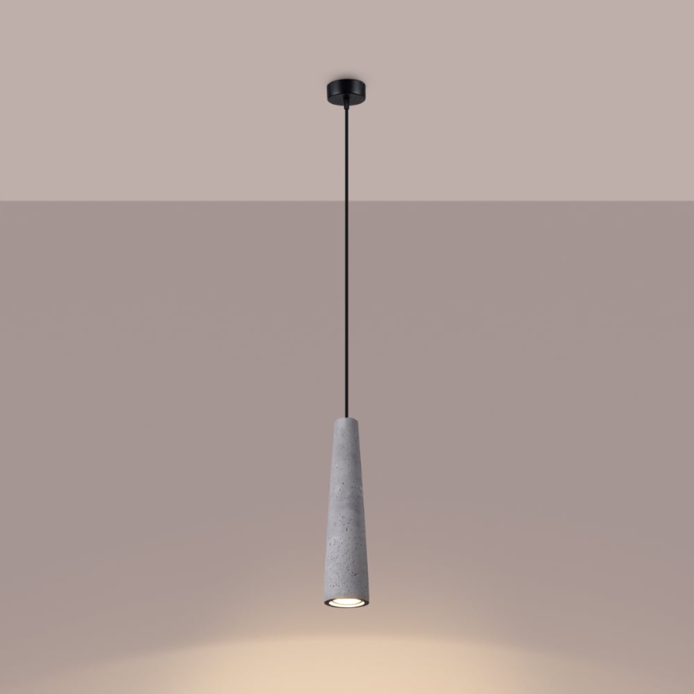 Suspension Béton Gris GU10 1 Electra — vue 4