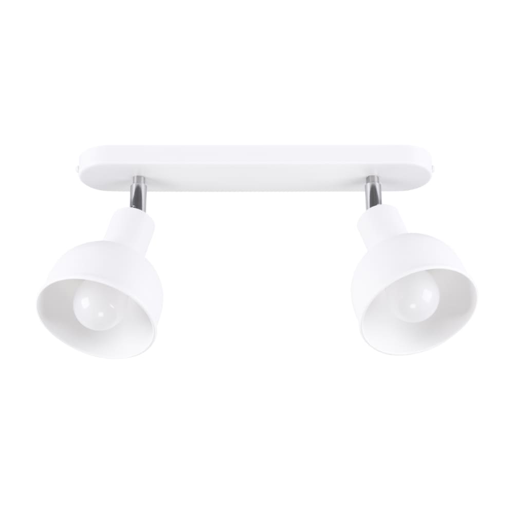 plafonnier Acier Blanc