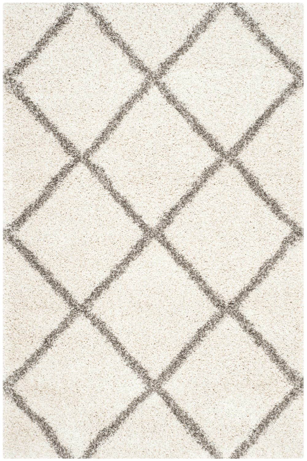 Safavieh Polypropylen-Teppich in Weiß/Grau, 122 x 183 cm style classic chic Weiß Pp - Polypropylen