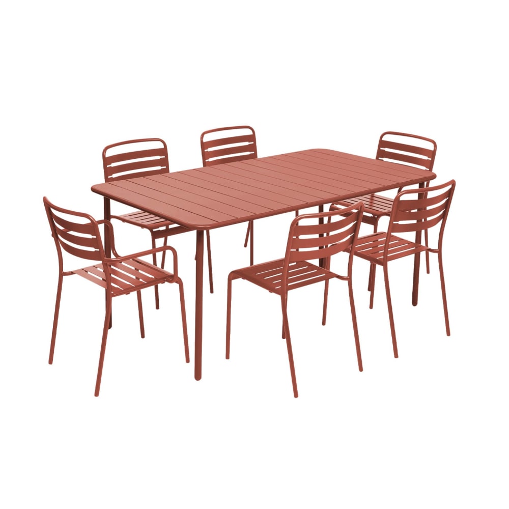 Table de jardin métal - chaises fauteuils