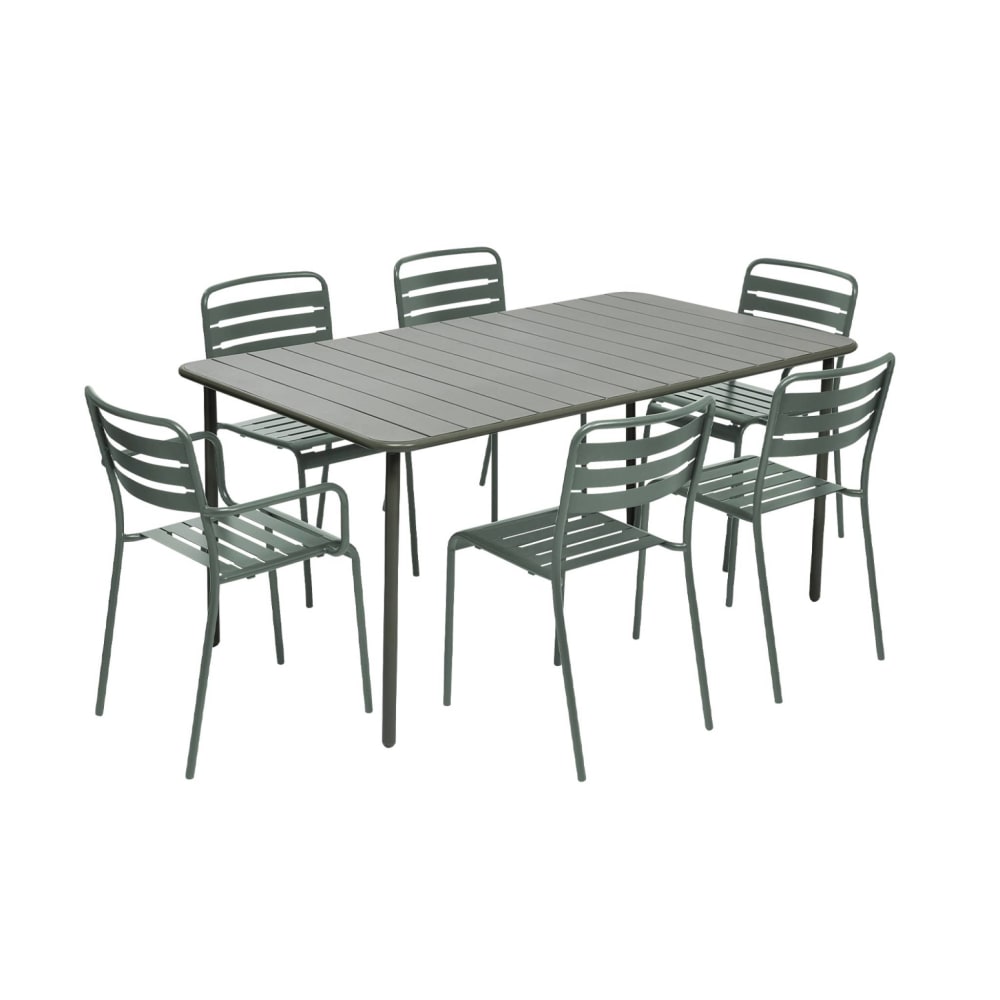 Table de jardin métal - chaises