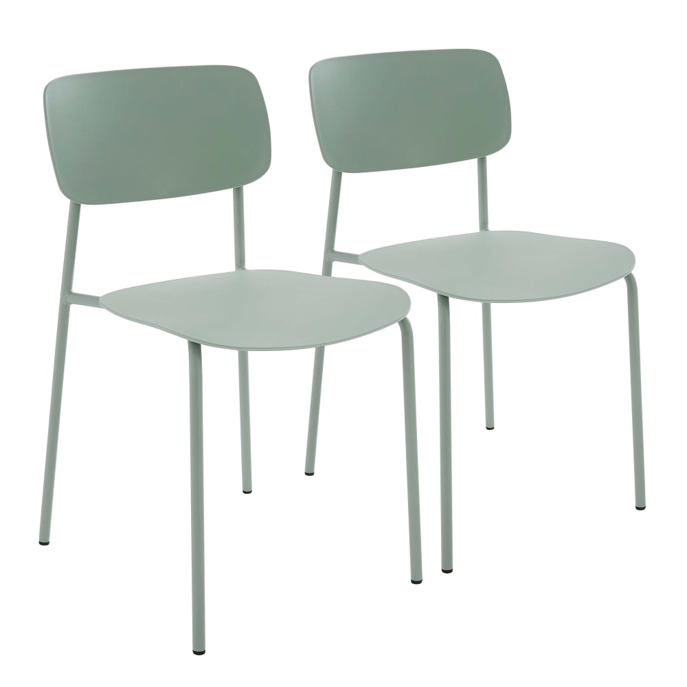 Lot de 2 chaises en acier
