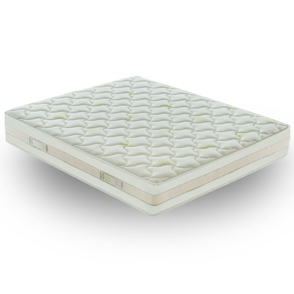 Materassiedoghe Viskoelastische Matratze 140X190 Höhe 25 cm, 5 Schichten Blau Pes - Polyester