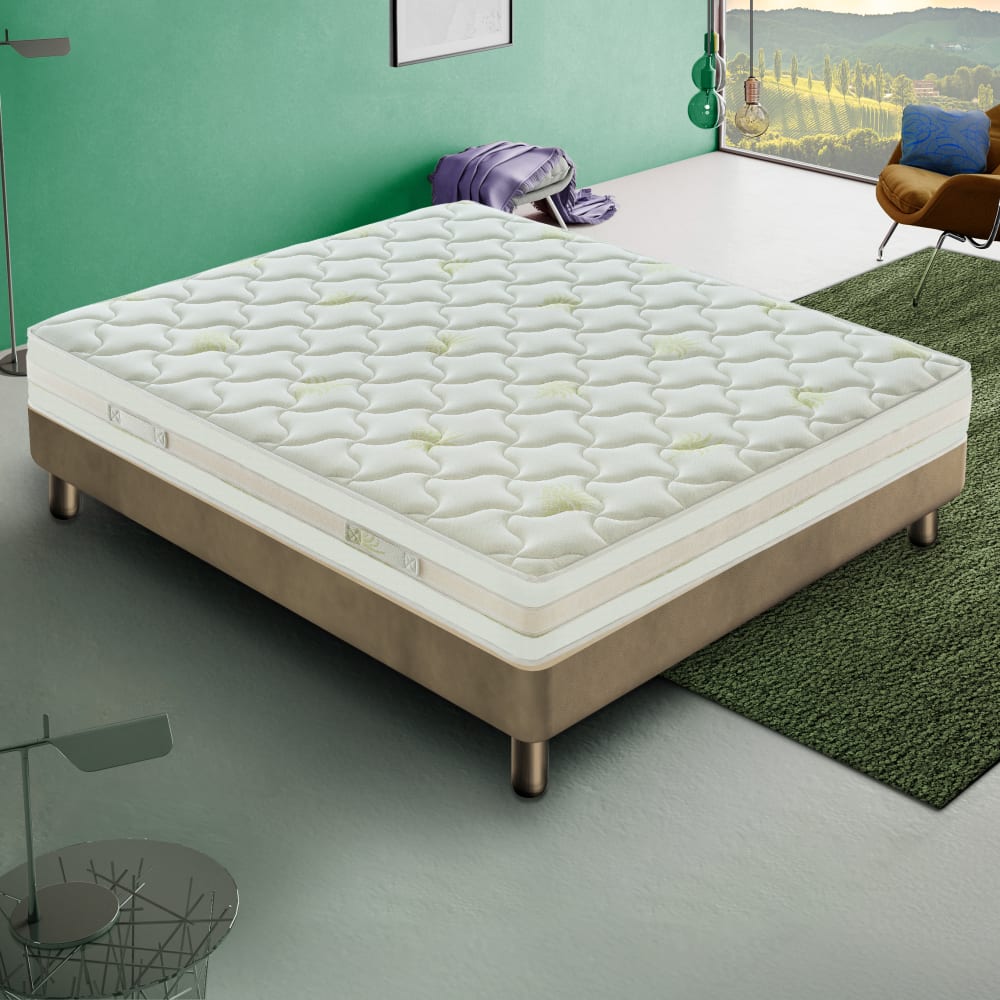 Matelas en mousse mémoire de forme 140x190 epaisseur 25 cm, 5 couches - Maisons du Monde