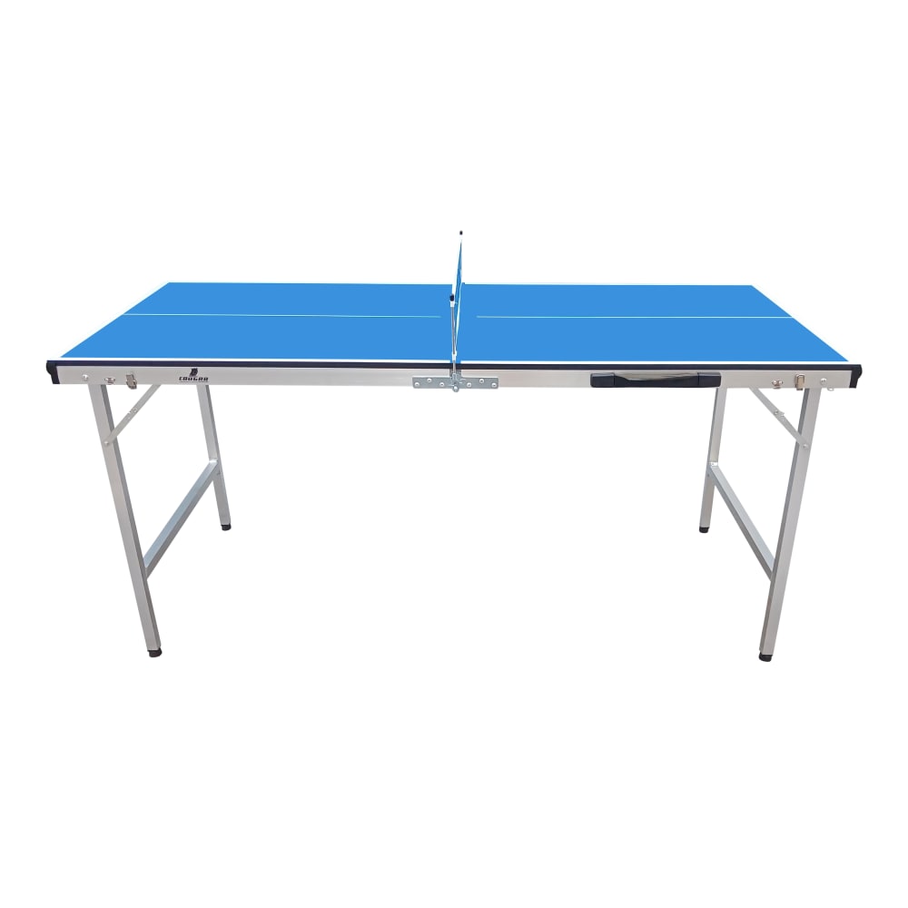Tischtennisplatte, klappbar & tragbar 150 x 67 x 69 cm, blau -