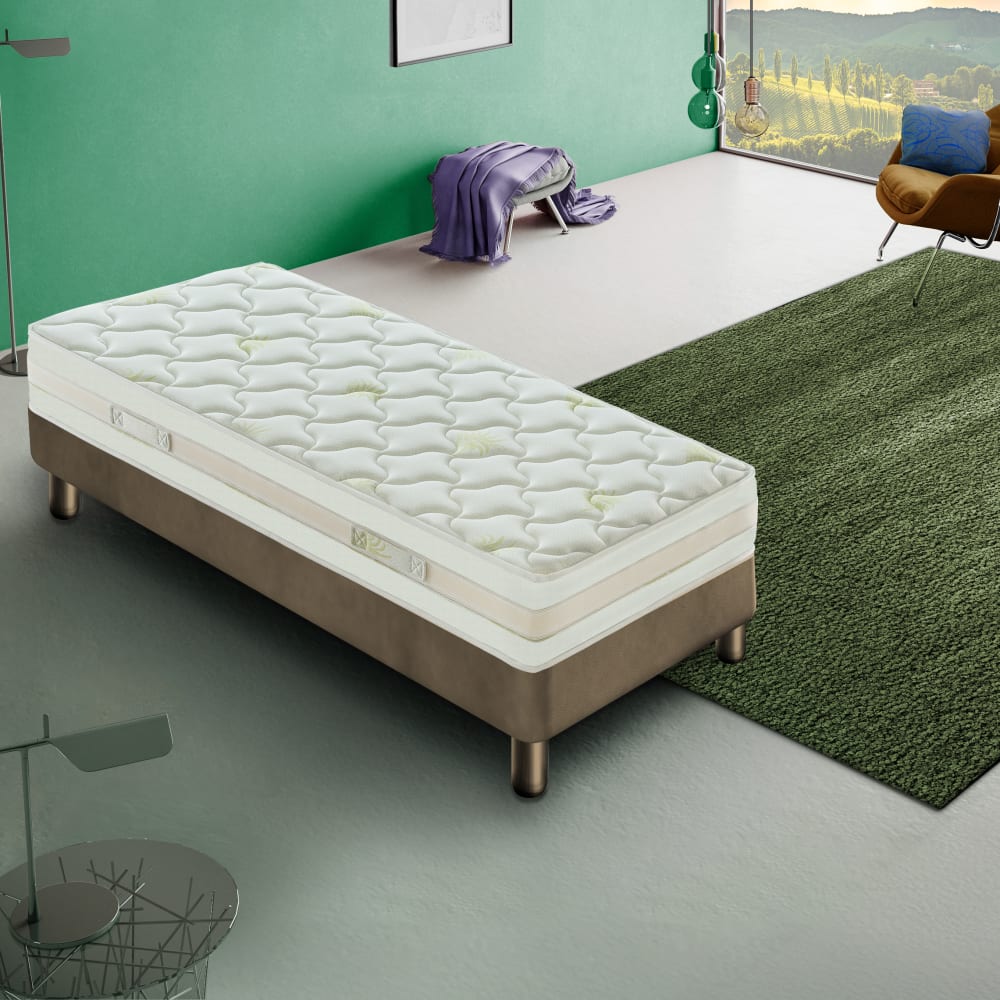 Matelas en mousse mémoire de forme 80x200 epaisseur 25 cm, 5 couches - Maisons du Monde