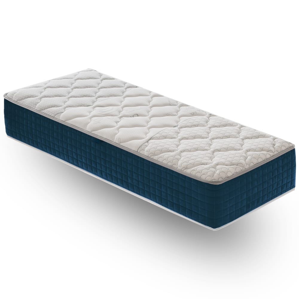 Materassiedoghe Orthopädische Viskoelastische Matratze 90X200 Höhe 27 cm BLAU PES - POLYESTER Baby
